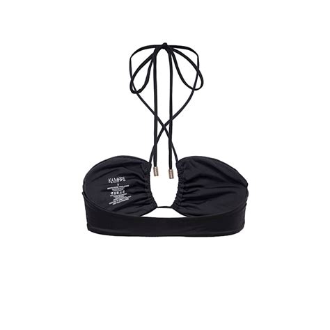 Nora Bandeau Bikini Top Kamari Swim Wolf Badger