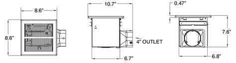 Ceiling Exhaust Fan Dimensions