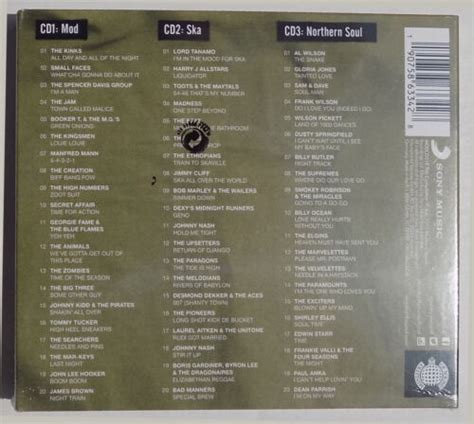 Mod Ska And Northern Soul Anthems Cd X 3 Ministry Of Sound Digi Pk Box