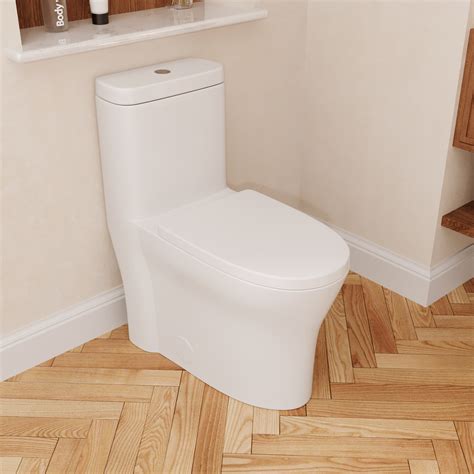 DeerValley One Piece Toilet Modern Toilet, Fully Skirted Dual Flush