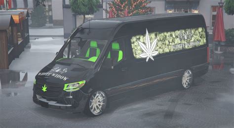 Mercedes White Widow Van Weed Fivem Grand Theft Auto Optimized Mod