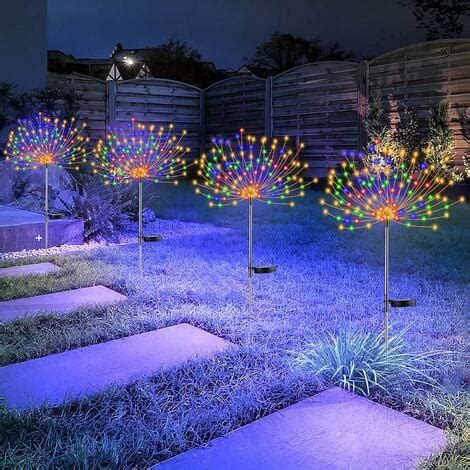 Lot De Lampes Solaires Pour Feu D Artifice Led Fils De