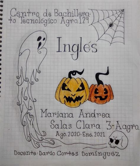 Portada de Inglés Portadas Historia de halloween Portadas de noviembre