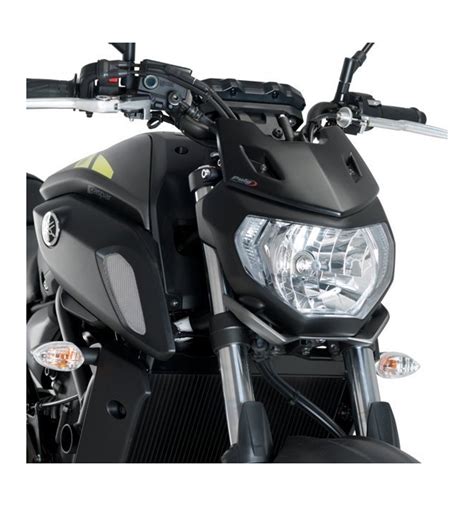 Cupolino Puig Naked Sport Plus Per Yamaha Mt Dal Colore Nero Opaco