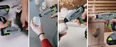 Amazon Workpro V Cordless Hot Melt Glue Gun Kit Ah Li Ion Battery Powered
