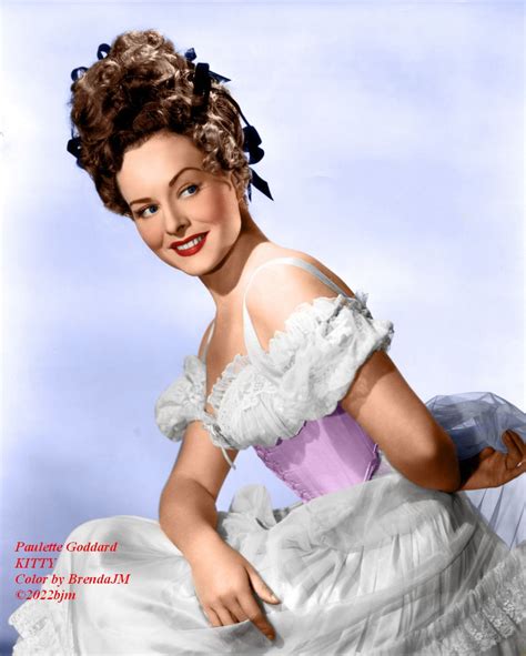 Paulette Goddard Kitty Color By Brendajm ©2022bjm Golden Age Of