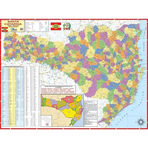 Mapa Periódico Estado De Santa Catarina Em Promoção Na Americanas