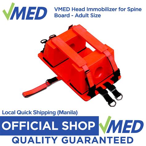 vmed prohealthcare head immobilizer  spine board adult vmed medical