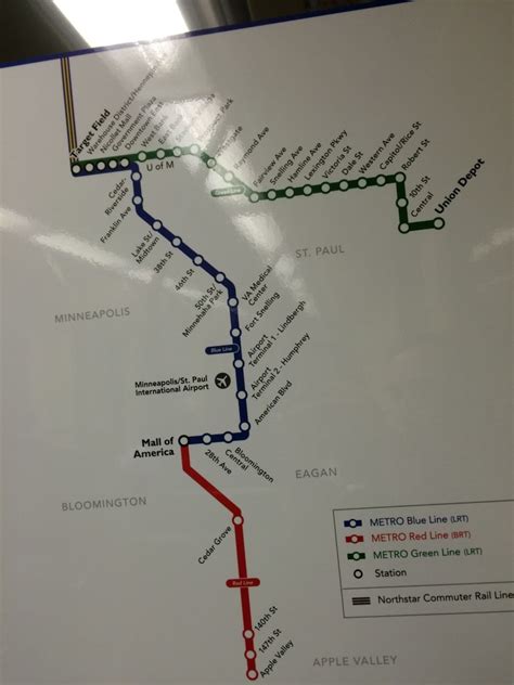 Transit Maps Official Map Metro Light Railbrt Network Minneapolis