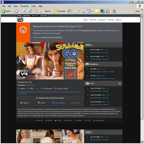 Freeones Gives Porn Site Wankzvr An Overall Review Rating Of