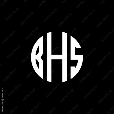 Bhs Letter Logo Design Bhs Letter In Circle Shape Bhs Creative Three