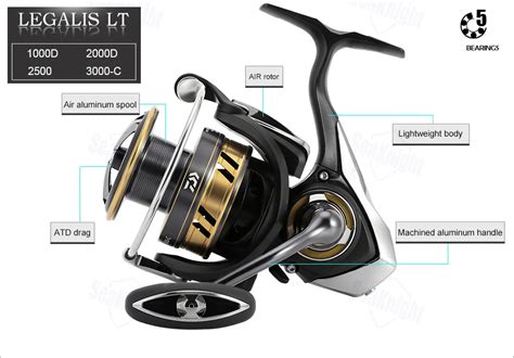 Рыболовная катушка DAIWA LEGALIS LT 4000-CXH-OT 6000D 6000DH, бобина с ...