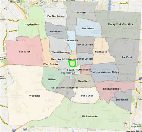 Victorian Village A Columbus Neighborhood Third Grade Map Skills