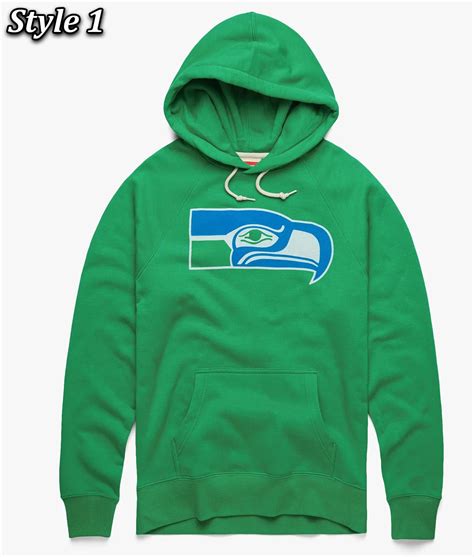 Greenblue Fleece Pullover Seattle Seahawks Hoodie