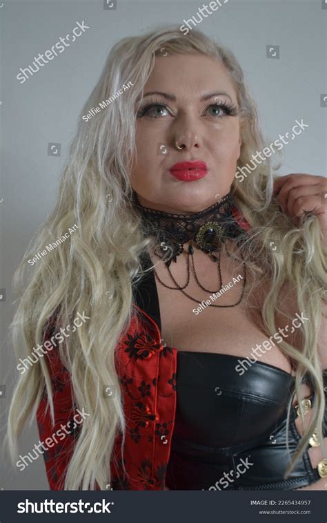 Beautiful Sexy Blonde Busty Woman Wearing Stock Photo Shutterstock