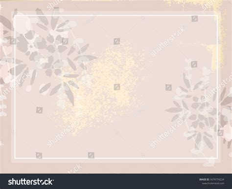 Floral Chic Nude Pink Gold Blush Stock Vector Royalty Free 1679774224 Shutterstock