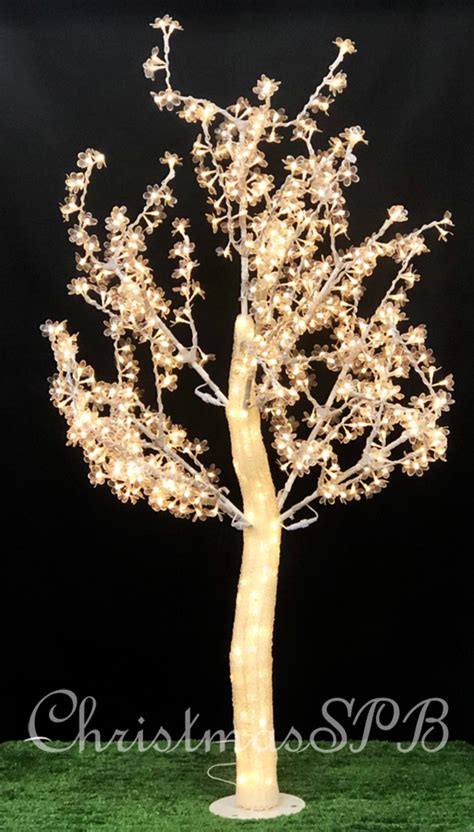 Светодиодное дерево «Сакура» (180см, 768LED, IP65, акриловый ствол ...