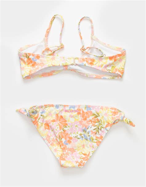 Billabong Windsong Hanky Tie Trilet Girls Bikini Set Multi Tillys