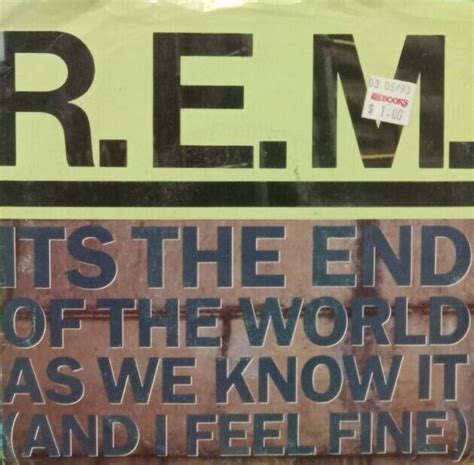 It’s the End of the World as We Know It – R.E.M. (80s Song Lyrics ...