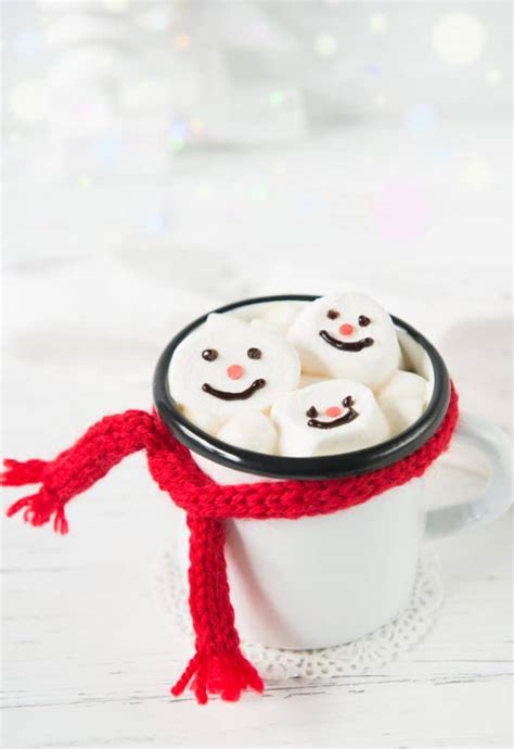 Marshmallow Snowman Hot Chocolate Kitchen Fun With My Sons