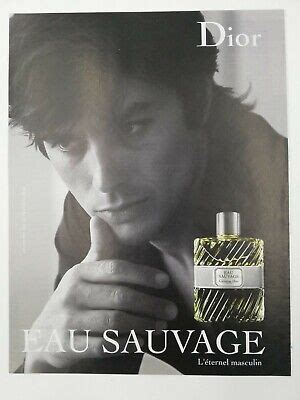 Alain Delon Publicit De Presse Parfum Dior Eau Sauvage Eur