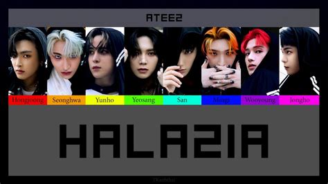 에이티즈 ATEEZ HALAZIA Color Coded Thaisub YouTube