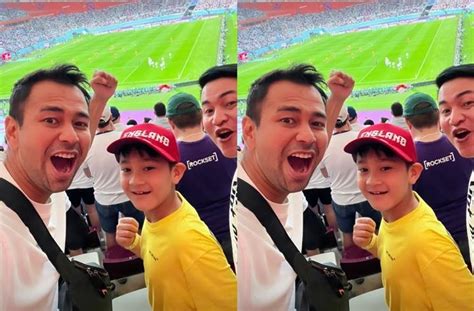 Momen Raffi Ahmad Dan Rafathar Nonton Piala Dunia Laga Inggris