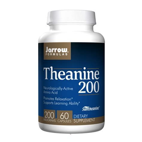 Л-Теанин 200 мг 60 капсули Топ Цена Jarrow Formulas