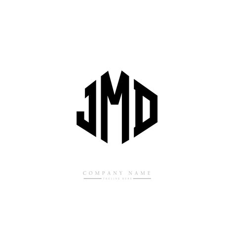 Jmd Letter Logo Design With Polygon Shape Jmd Polygon And Cube Shape