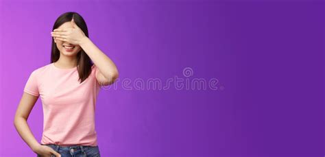 Cute Tender Stylish Asian Woman Brunette Smiling Joyfully Anticipating