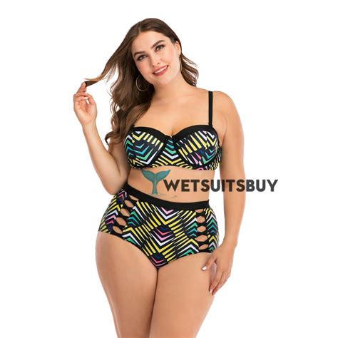 Sexy Plus Size Bikini Hollow Bottom Swimsuit