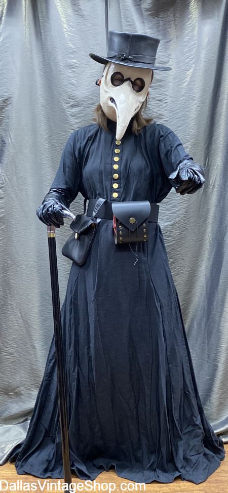 Plague Doctor Costume Classic Robes Hats Beak Masks And Accessories