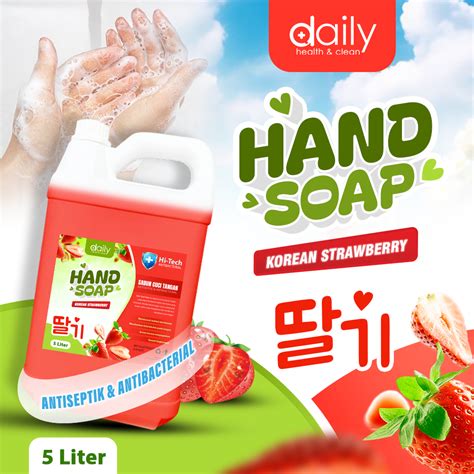 jual daily hand soap sabun cuci tangan refill  liter  tersedia