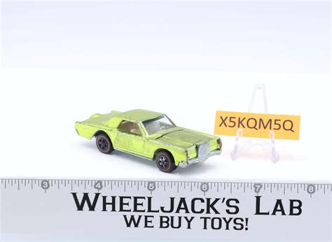 Custom Continental Mark III Lime 1969 Redline Hot Wheels Mattel Vintage RL Wheeljack S Lab