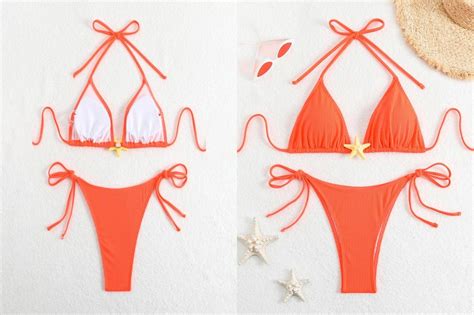 Sl Trendy Tankini Set Women Tankini Swimsuit Sexy Starfish Bikini Set For Beach Vacation Halter