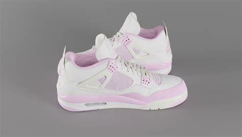 3d Model Jordan 4 Bubblegum Shoe Vr Ar Low Poly Cgtrader