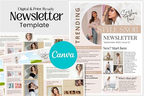 Canva Newsletter Template Fashion Graphic by naleencmudhannayake ...