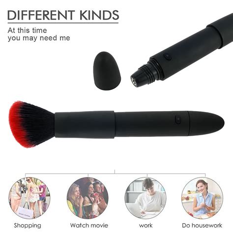 Makeup Brush Vibrator Discreet Sex Toy For Woman Vagina Vibrating Female Clitoris Stimulator