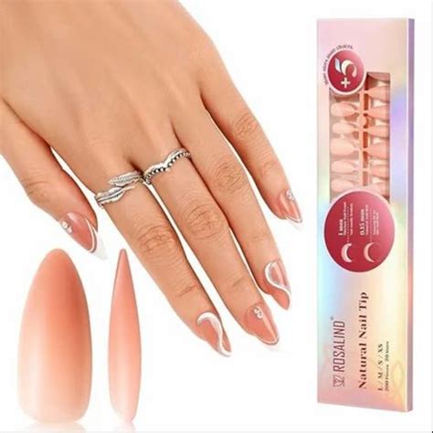 Rosalind Pre Colored Light Nude Nail Tips At 850 Piece Nail Art