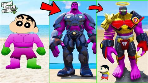 GTA 5 SHINCHAN HELP NOOB HULK UPRADE TO GOD HULK IN GTA 5 YouTube