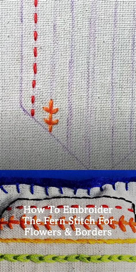 Embroidered Fern Stitch Tutorial Artofit