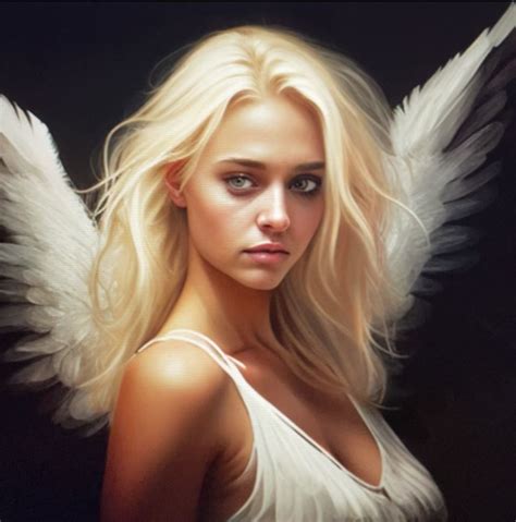 One Of A Kind AI Generated Beautiful Angel Designed With Midjourney