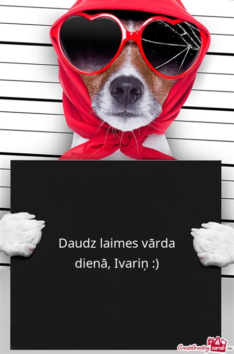 Daudz laimes vārda dienā Ivariņ Free cards