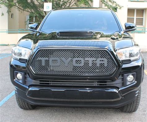 Toyota Tacoma Mesh Grill Bezel Rounded Letters By