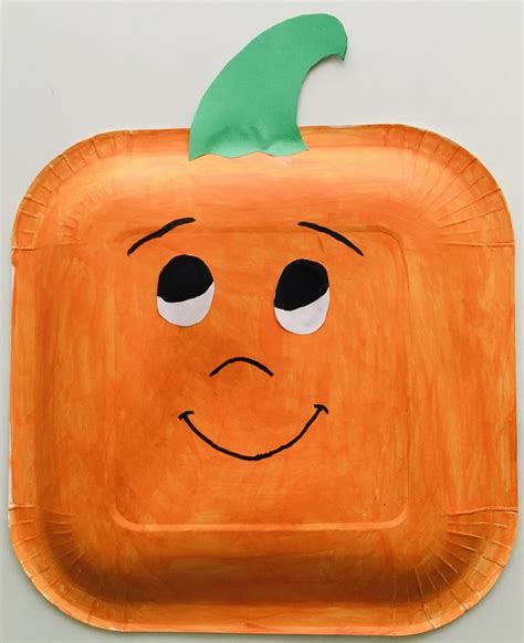 Paper Plate Pumpkin Craft