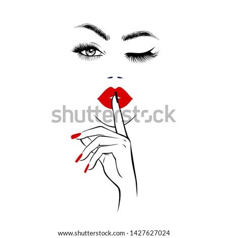 Closed Lips Drawing | Free download on ClipArtMag