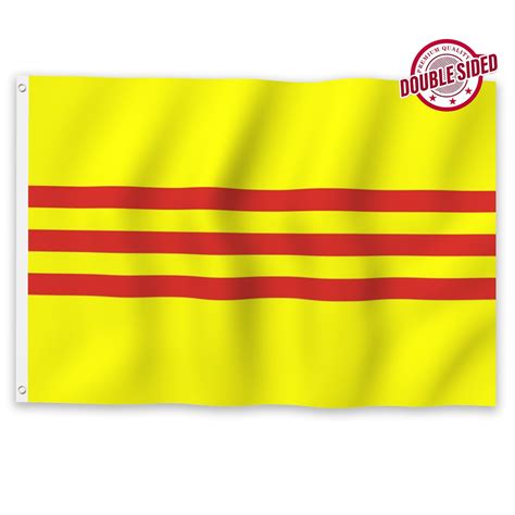 Snapklik.com : YongFoto South Vietnam Flag 3x5ft Double Sided South