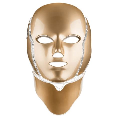 Ošetřující Led Maska Na Obličej A Krk Zlatá Led Mask Neck 7 Colors