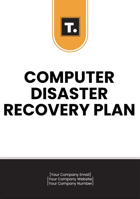 Free Computer Disaster Recovery Plan Template To Edit Online