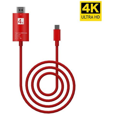 type c na hdmi m 4K 30Hz crveni | ePonuda.com